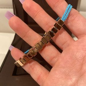 BNWB Monica Vinader Linear Ingot bracelet - Blue